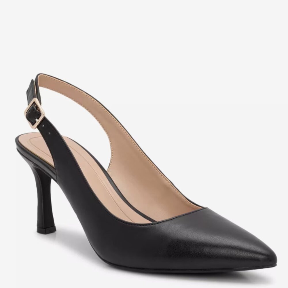 Kelly & Katie Women's  Slingback Pump - Matte Black - Size 7